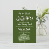 POOH & FRIENDS GENDER REVEAL招待状 招待状 (スタンド正面)