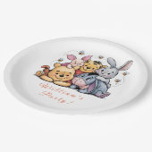 Pooh & Friends Pastel ペーパープレート (アングル)