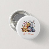 Pooh & Friends Pastel 缶バッジ (正面&裏面)
