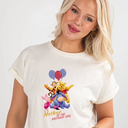 Pooh & Friends Watercolor First Birthday Mom トライブレンドＴシャツ