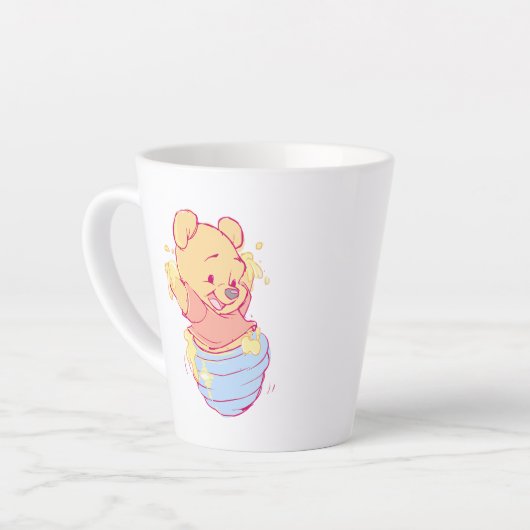 Pooh Latte Mug カフェラテマグ (左アングル)