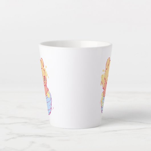 Pooh Latte Mug カフェラテマグ (正面)