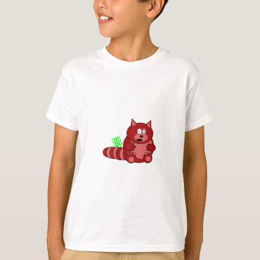 Pookレッサーパンダの子供のTシャツ Tシャツ (正面)