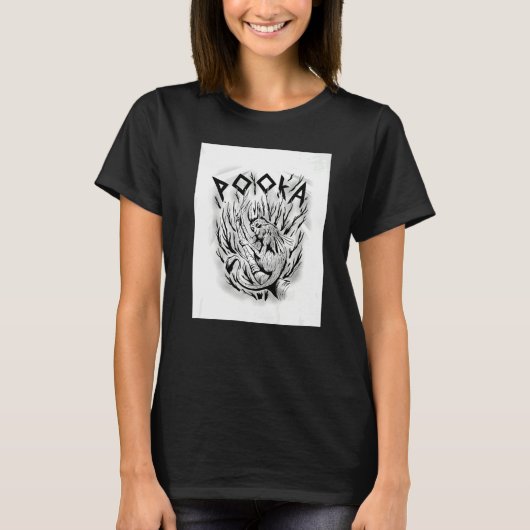 Pooka mythological scary creature   tシャツ (正面)