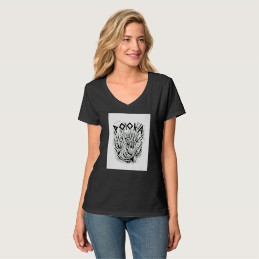 Pooka mythological scary creature   tシャツ (正面フル)