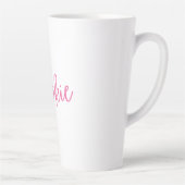 "Pookie" かわいい ピンク コーヒーマグ カップ (右)