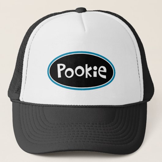 "POOKIE"トラック運転手ハット キャップ (正面)