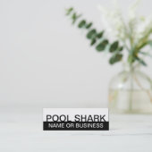 POOL はっきりした SHARK (色のカスタマイズ可能) スキニー名刺 (スタンド正面)