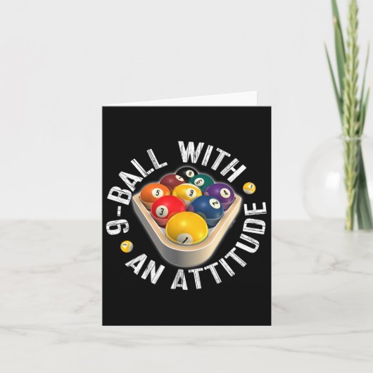 Pool 9のBall With Attitude Shirt カード (正面)
