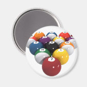 Pool Balls / Billiards: 3D Model: マグネット (正面/裏面)