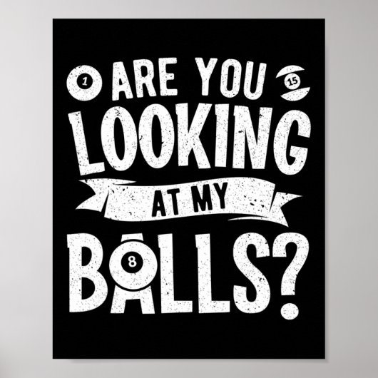 Pool Billiard Outfit For Pool Player Billiard Play ポスター (正面)