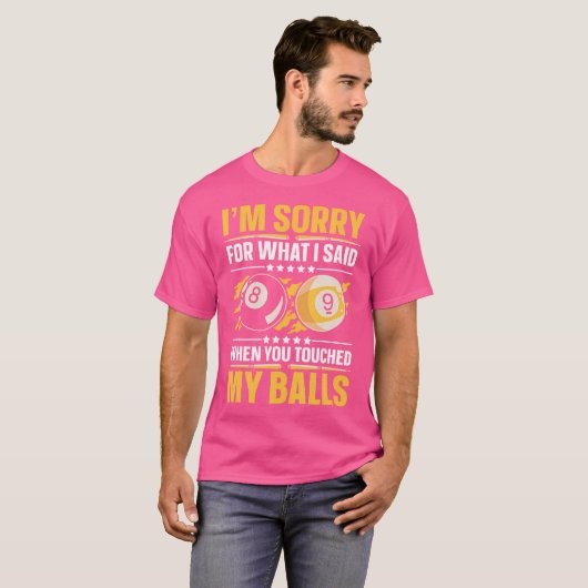 Pool Billiard Squad Team 8 Ball Pool Player Billia Tシャツ (正面フル)