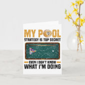 Pool Billiards Snooker Cue Player 12  カード (黄色い花)