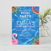 Pool Birthday Party 招待状 (スタンド正面)