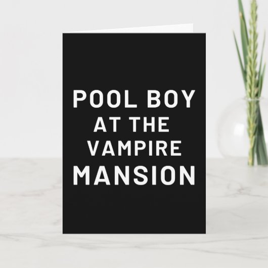 Pool Boy At The Vampire Mansion カード (正面)