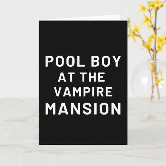 Pool Boy At The Vampire Mansion カード (黄色い花)