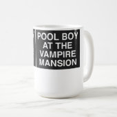 Pool Boy At The Vampire Mansion コーヒーマグカップ (正面右)