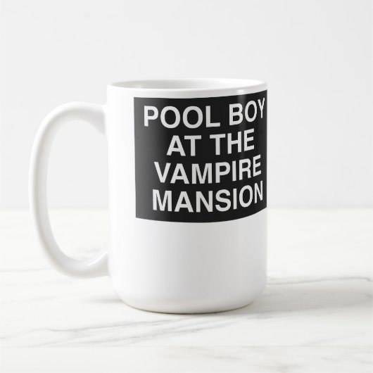 Pool Boy At The Vampire Mansion コーヒーマグカップ (左)