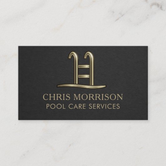 Pool Care Services Business Card 名刺 (正面)