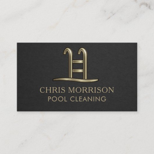 Pool Cleaning Business Card 名刺 (正面)