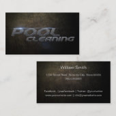 Pool cleaning Business card 名刺 (正面/裏面)