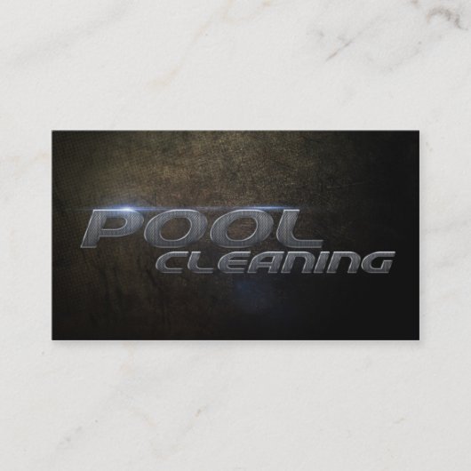 Pool cleaning Business card 名刺 (正面)