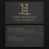 Pool Cleaning Business Card 名刺
