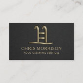 Pool Cleaning Services Business Card 名刺 (正面)