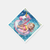 Pool Days スタンダードカクテルナプキン (角)