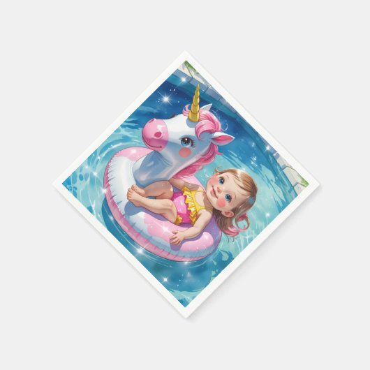 Pool Days スタンダードカクテルナプキン (角)