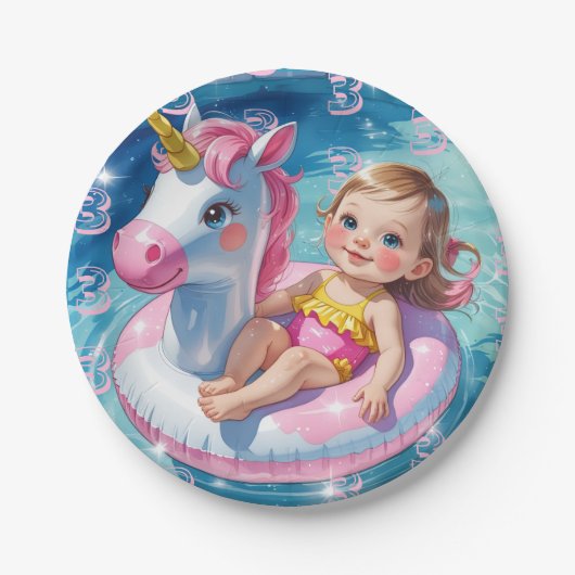 Pool Days ペーパープレート (正面)