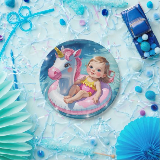 Pool Days ペーパープレート (パーティー)