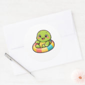 Pool Float Fun ラウンドシール (封筒)