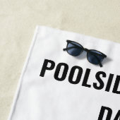 Pool Float Weight Plate Custom Photo Summer Vibes ビーチタオル (インサイチュ)