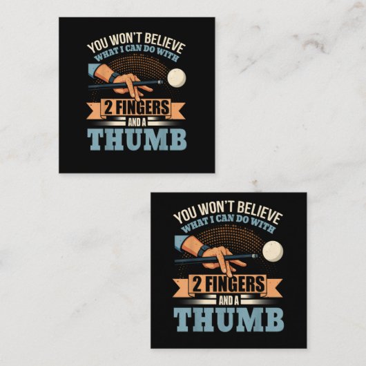 Pool Funny Billiards エンクロージャーカード (正面/裏面)