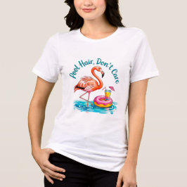 Pool Hair Dont Care Funny Swimming Gift トライブレンドＴシャツ