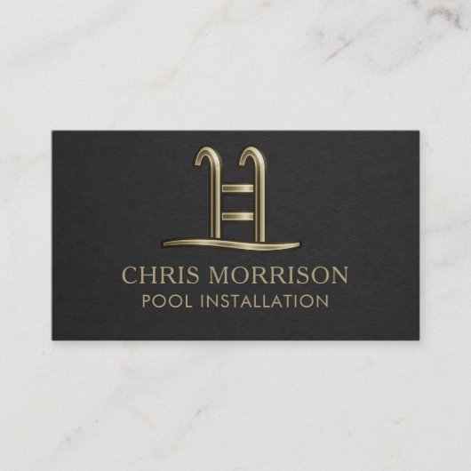 Pool Installation Business Card 名刺 (正面)
