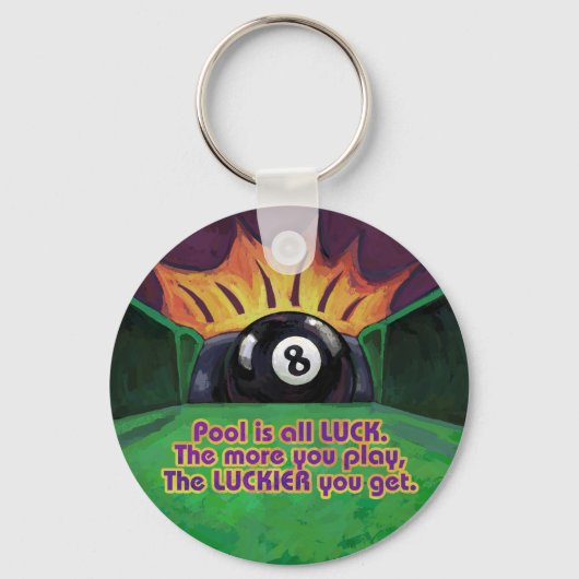 Pool is Luck キーホルダー (正面)