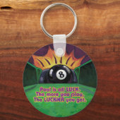 Pool is Luck キーホルダー (正面)