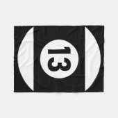 Pool Ll 13 Matching Billiards Gift Easy Halloween フリースブランケット (正面(横))