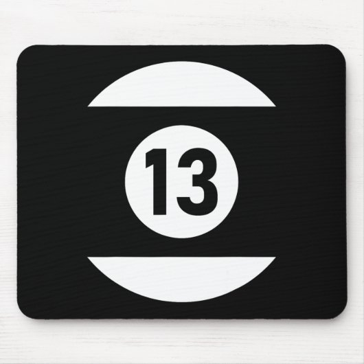 Pool Ll 13 Matching Billiards Gift Easy Halloween  マウスパッド (正面)