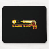 Pool Ll Sharp Shooter Billiards Gun Yellow  マウスパッド (正面)