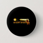 Pool Ll Sharp Shooter Billiards Gun Yellow 缶バッジ (正面)