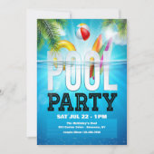 Pool Party 招待状 (正面)