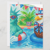 Pool Party 4th of July Bingo  game card シーズンカード (裏面)