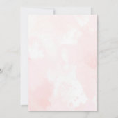 Pool Party Baby Shower Pink Splish Splash Bash 招待状 (裏面)