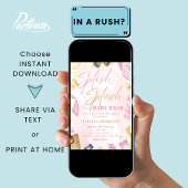 Pool Party Baby Shower Pink Splish Splash Bash 招待状