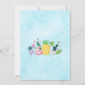 Pool Party Birthday Invitation 招待状 (裏面)