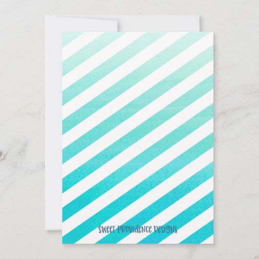 Pool Party Birthday Party Invitation 招待状 (裏面)