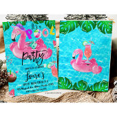 Pool Party Birthday Sea party Tropical 招待状